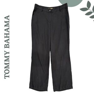 Tommy Bahama Black Tencel Wide-Leg Pants | Relaxed Fit | Size 10